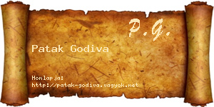 Patak Godiva névjegykártya